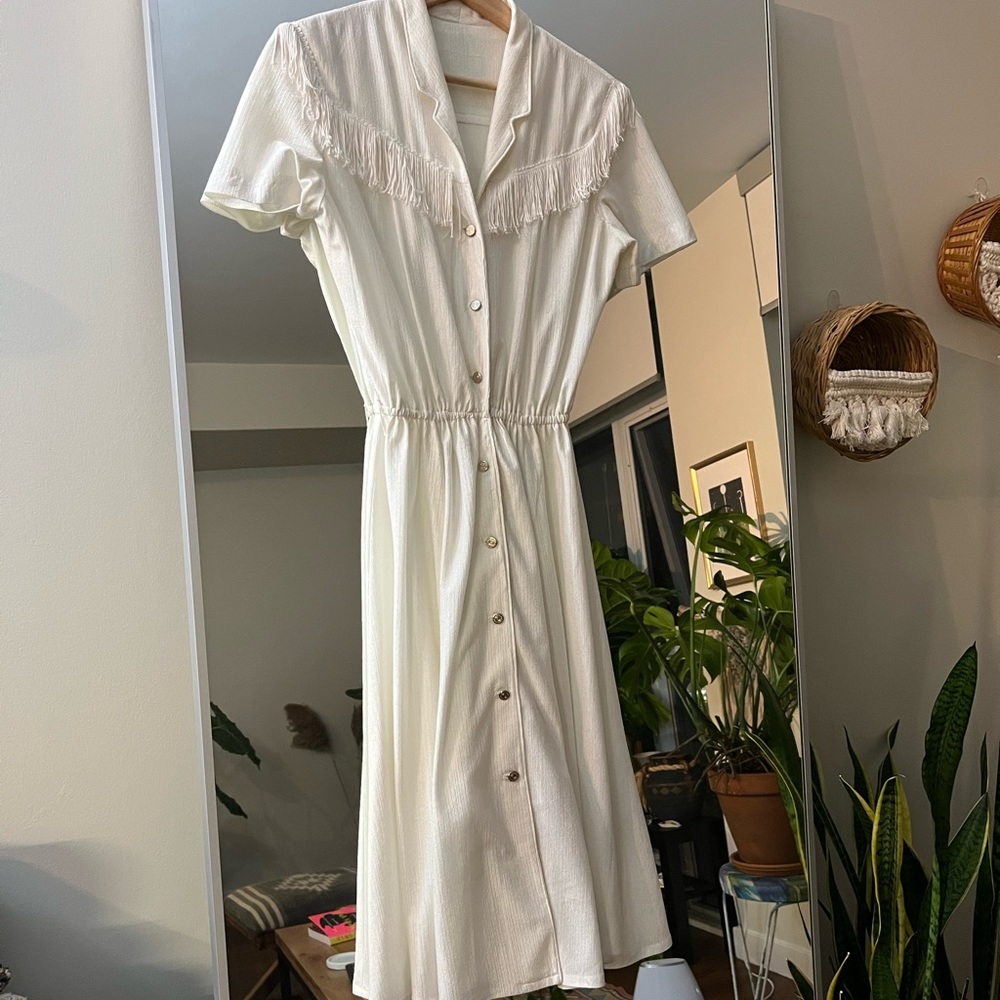 COPY - Vintage Fringed Western Dress